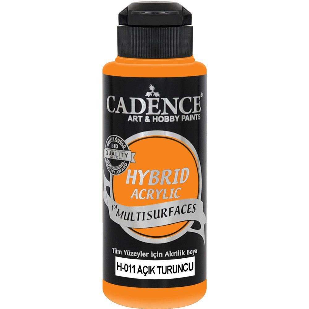 Cadence - Cadence Multisurface Hybrid Akrilik Boya H011 120ml Açık Turuncu