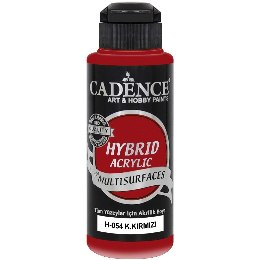 Cadence - Cadence Multisurface Hybrid Akrilik Boya H054 120ml Kan Kırmızı
