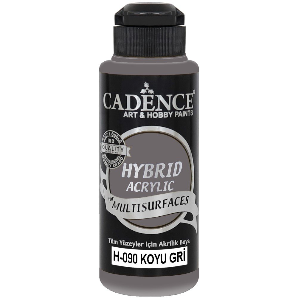 Cadence - Cadence Multisurface Hybrid Akrilik Boya H090 120ml Koyu Gri