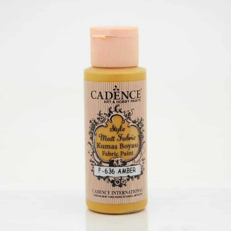 Cadence - Cadence Style Matt Fabric Kumaş Boyası 59ml Amber