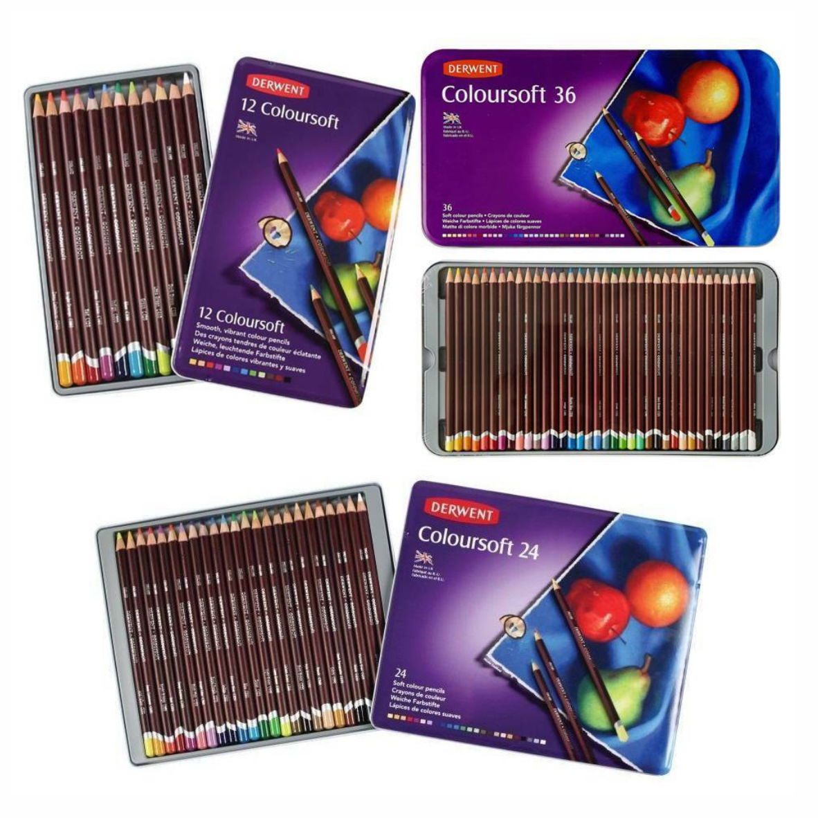 Derwent - Derwent Coloursoft Kuruboyalar Ve Setleri