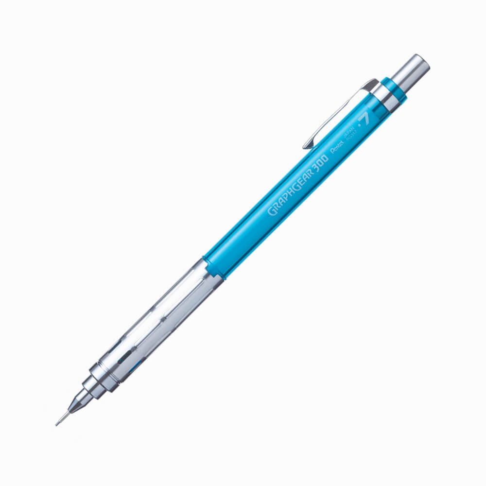 Pentel - Pentel Graphgear300 Teknik Çizim Ve Yazı Kalemi Versatil 0,7 Mm Mavi