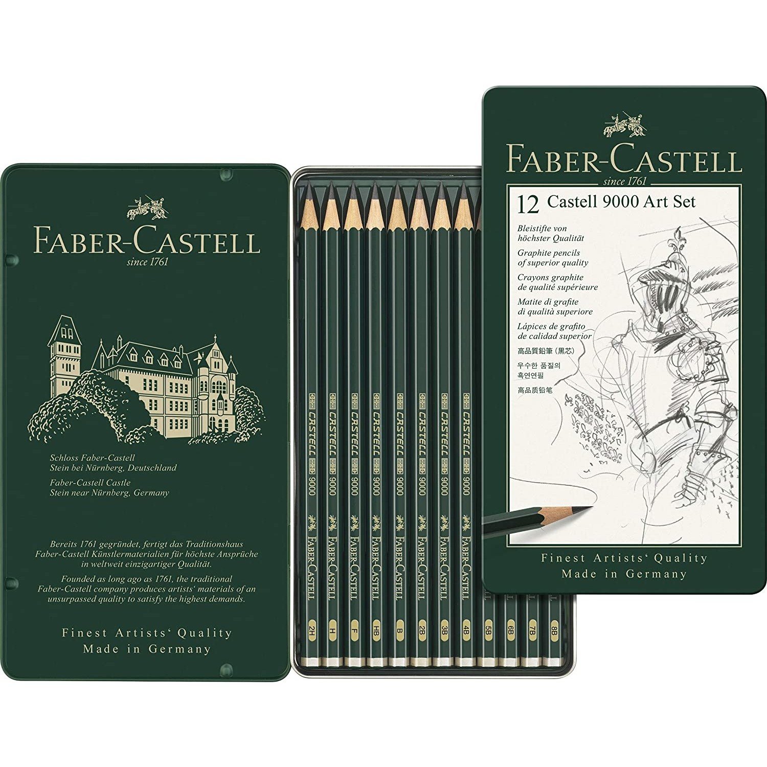 Faber Castell - Faber Casltell 9000 Dereceli Kurşun Kalemler Ve Setleri